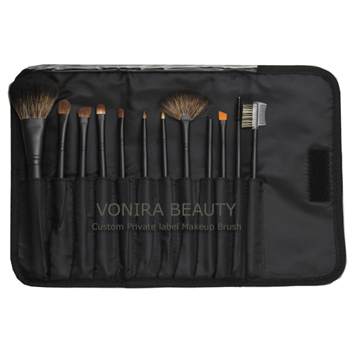 12PCS Cosmetic Brush Kit