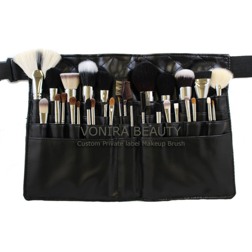 Artisanal 30 PCS Makeup Artist Master Studio Brush Belt Set