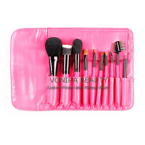 Pink Cosmetic Brush Set
