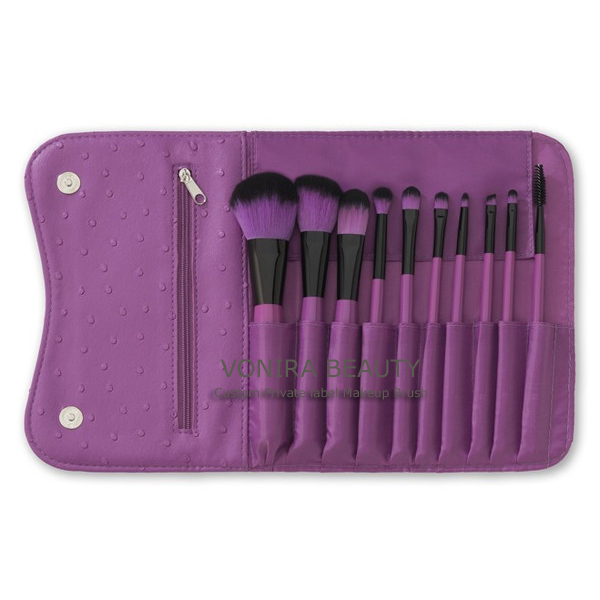 Purple Cosmetic Brush Set