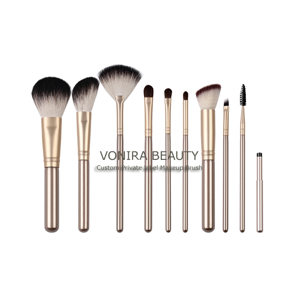 Highest Grade Hair Basic Makeup Brush Set Includes 10 Professional Makeup Brushes