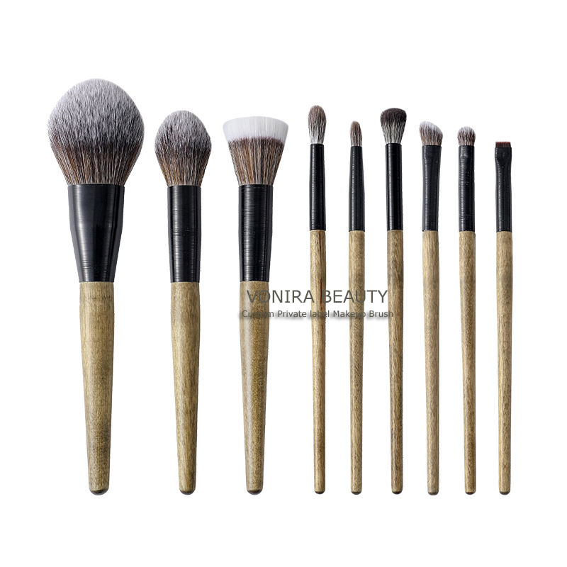 Vonira Beauty Custom Artist 9 Pieces Essentials Makeup Brushes Set