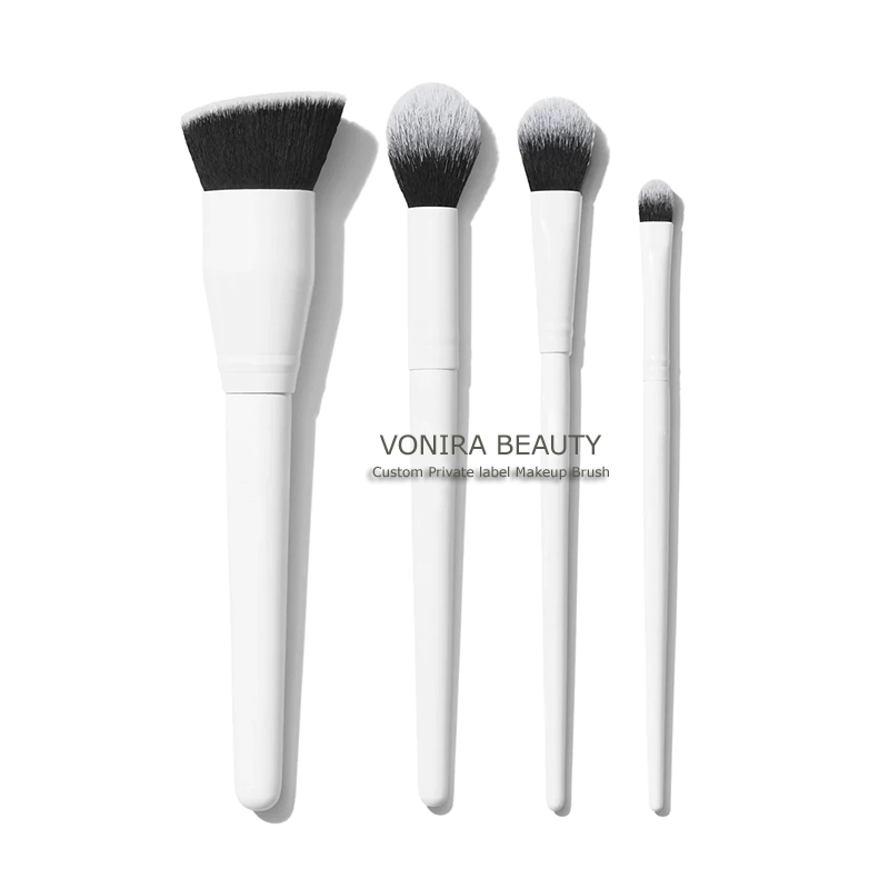 Vonira Beauty Custom White Color Cosmetic Brushes Set
