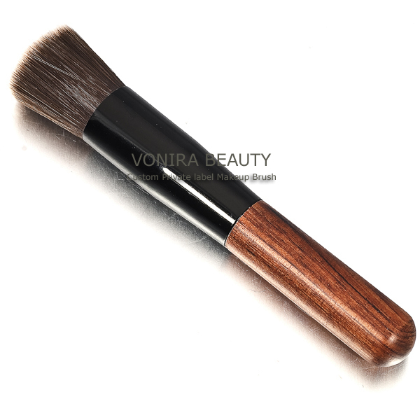 Synthetic Flat Top Foundation Brush Wooden Brush