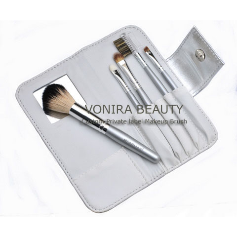 Natural Bristle Makeup Brushes Factory-5pcs Set
