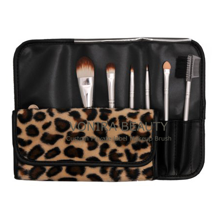 Leopard  Makeup Brush Kit