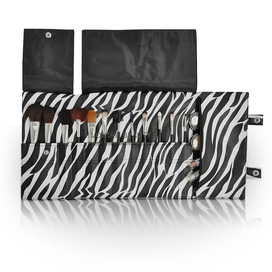 Large Vonira Beauty Tool Wrap Zebra White