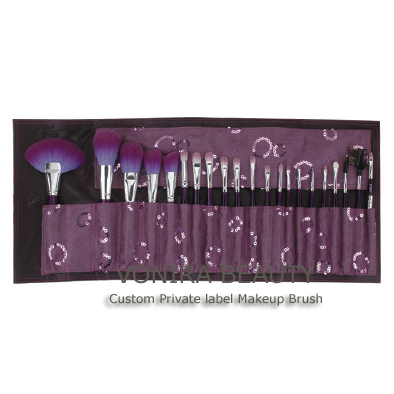 Purple Synthetic Makeup Brushes