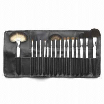 16pcs Makeup Brush Set with Copper Ferrule and Wooden Handle-Makeup Brush Set Manufacturer