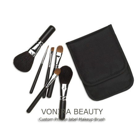 Vonira mini 6pcs cosmetic brush kit