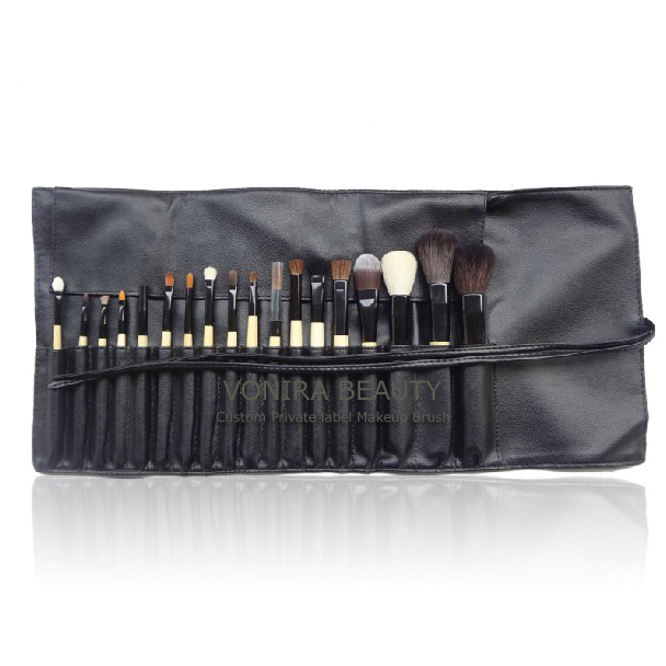 18pcs top quality makeup brush set with brush roll