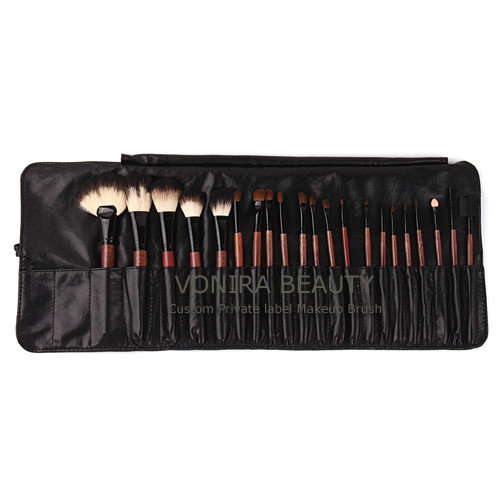 21pcs luxury makeup brush set w brush roll