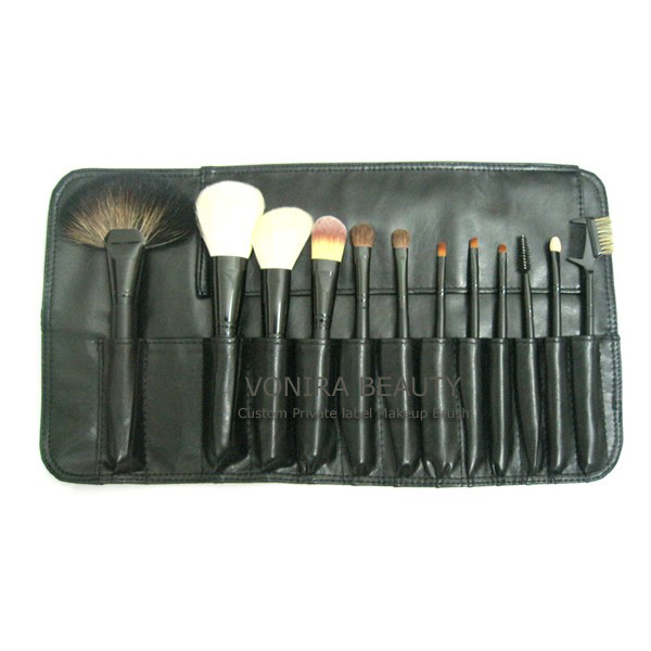 Natural Maker 12 Pcs Professional Makeup Brush Set Cosmetics with A Case