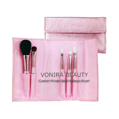 Gift pink pocket brush set