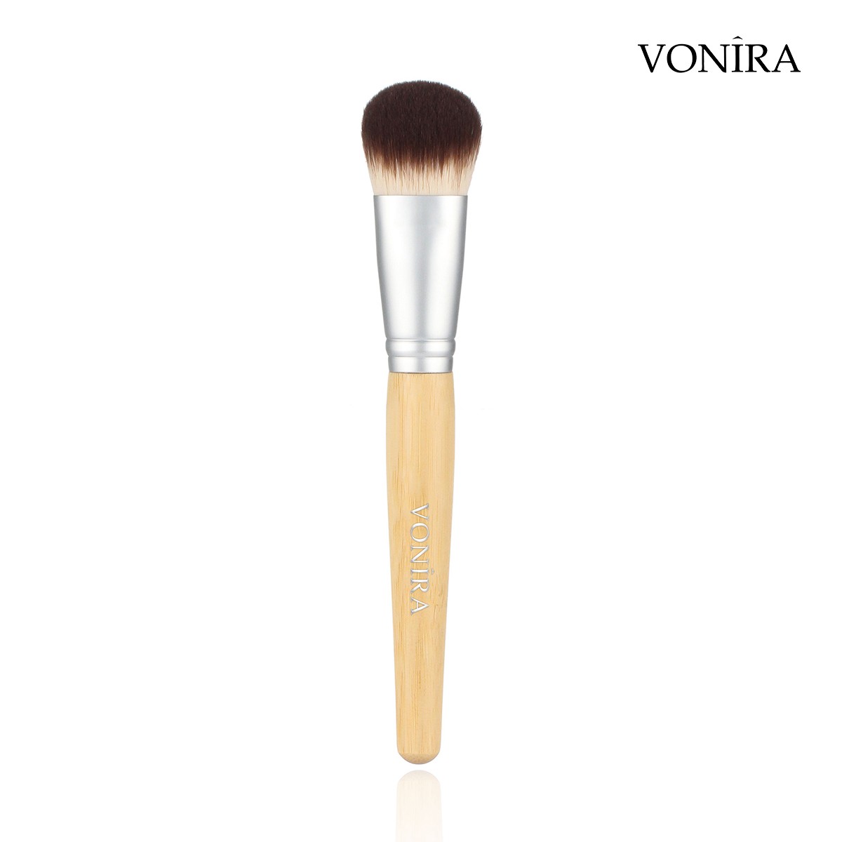 Vonira Beauty Manufacturer OEM 12 Pieces Eco Friendly Natural Bamboo Handle Makeup Brush Set Low MOQ Custom Private Label Make Up Brushes Kit