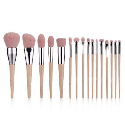 16 PCS Complete Professional Cosmetic Foundation Brush Set Blending Blush Eyelin