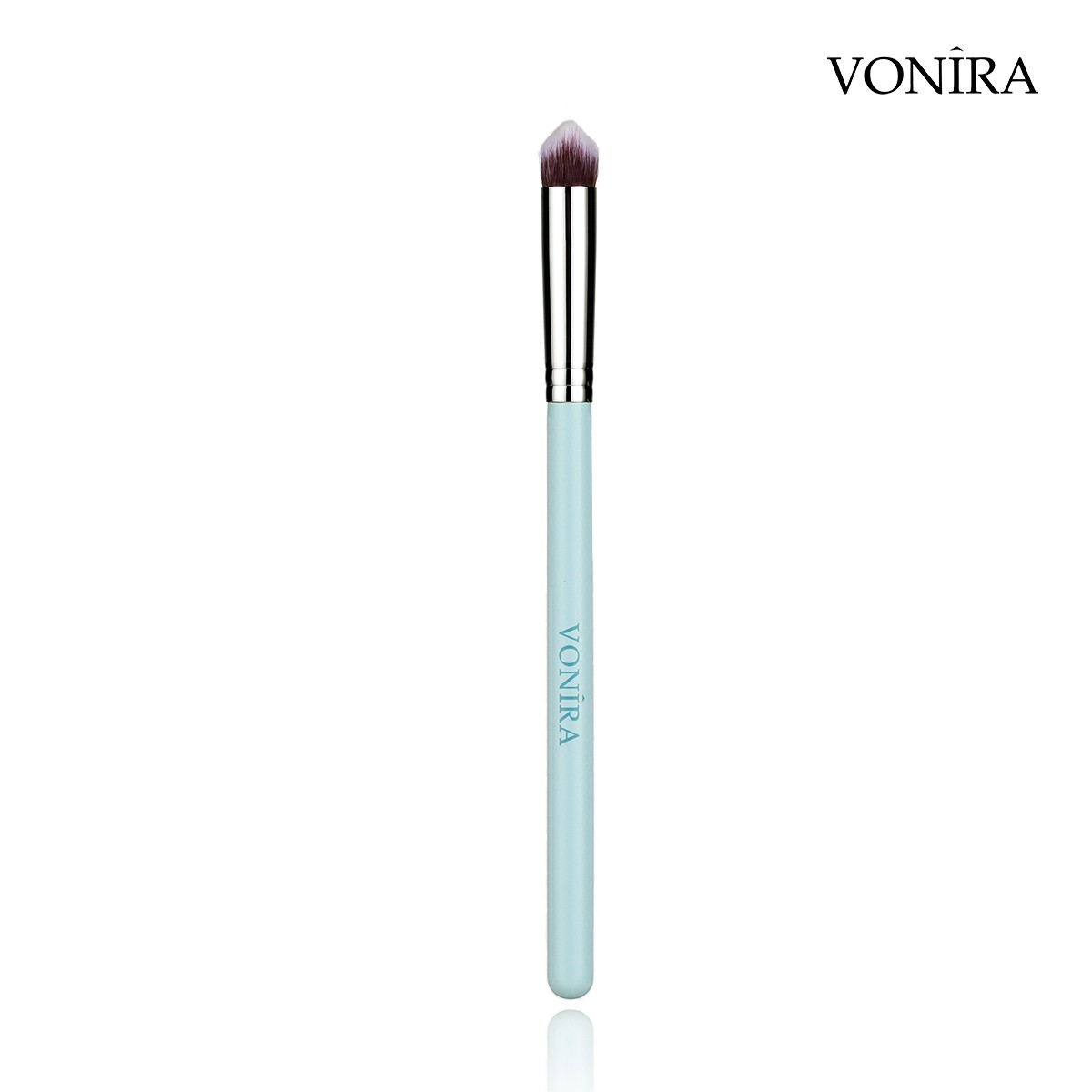 Vonira Beauty Manufacturer Custom Full Complete Eye Makeup Brushes Set Private Label With Silver Copper Ferrule Green Wooden Handles