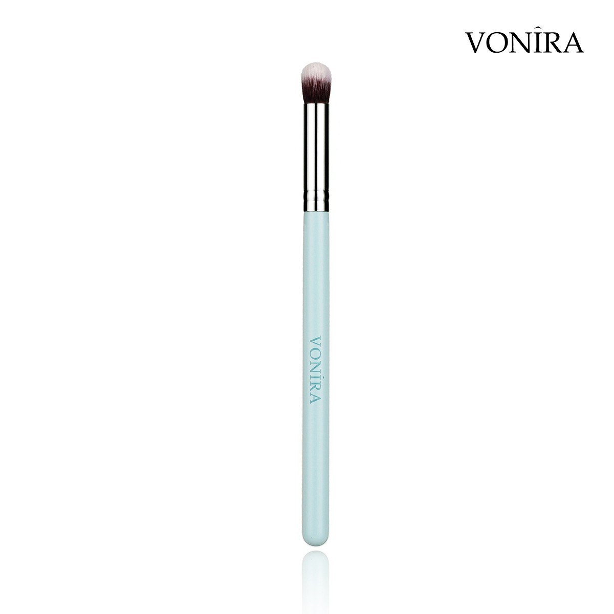 Vonira Beauty Manufacturer Custom Full Complete Eye Makeup Brushes Set Private Label With Silver Copper Ferrule Green Wooden Handles