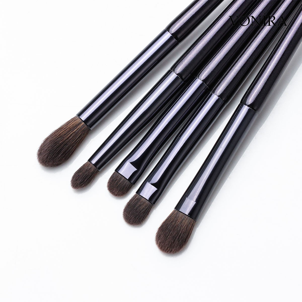 Vonira Beauty Manufacturer Wholesale Customized OEM Logo Purple Color Handle 10PCS Basic Cosmetic Make up Brush Kit