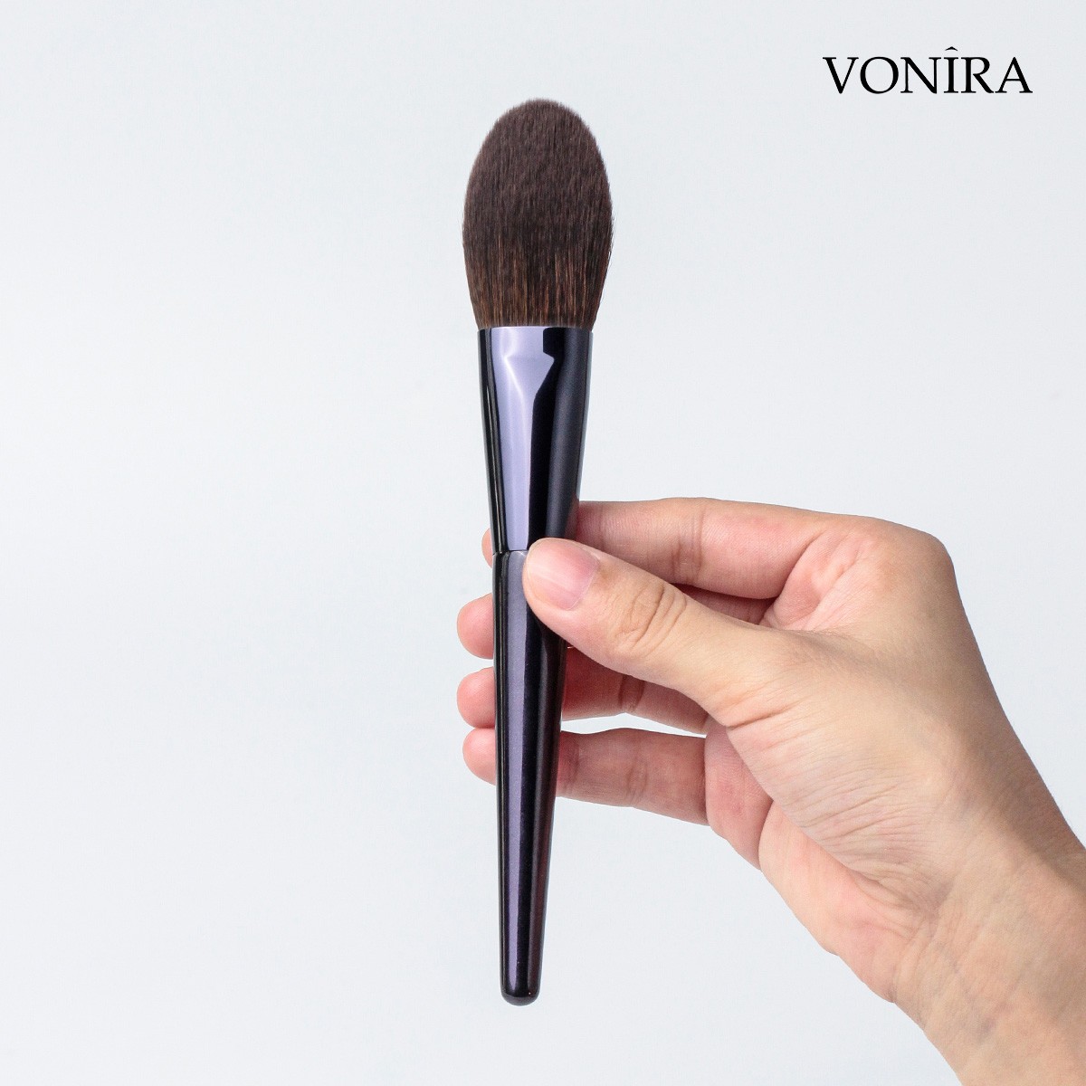 Vonira Beauty Manufacturer Wholesale Customized OEM Logo Purple Color Handle 10PCS Basic Cosmetic Make up Brush Kit