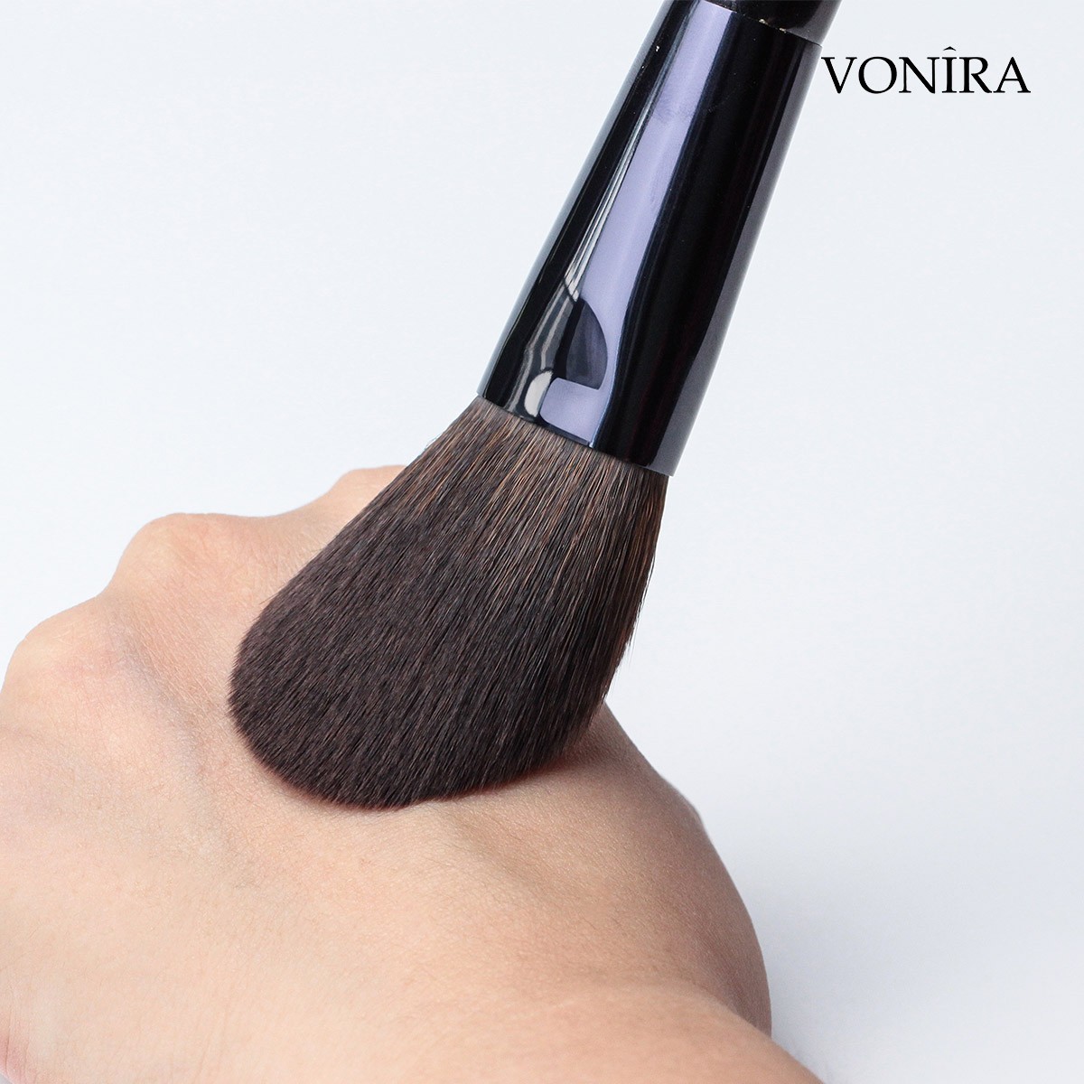 Vonira Beauty Manufacturer Wholesale Customized OEM Logo Purple Color Handle 10PCS Basic Cosmetic Make up Brush Kit