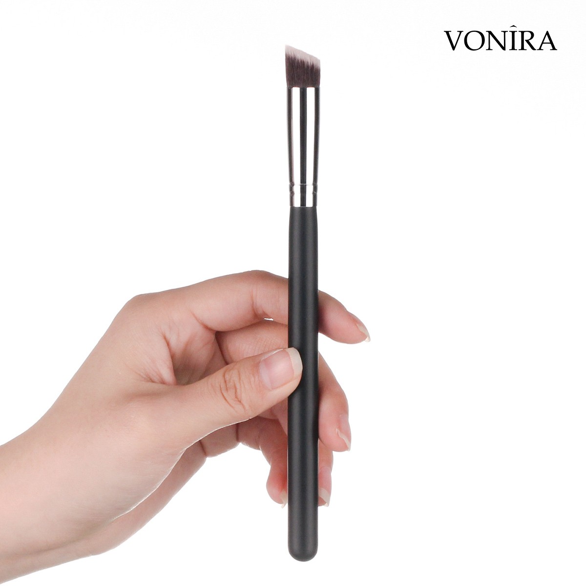 Best Vonira Beauty Factory Wholesale Makeup Precise Flat Angled Kabuki Concealer Brush With Custom Logo Name Private Label - Image 5