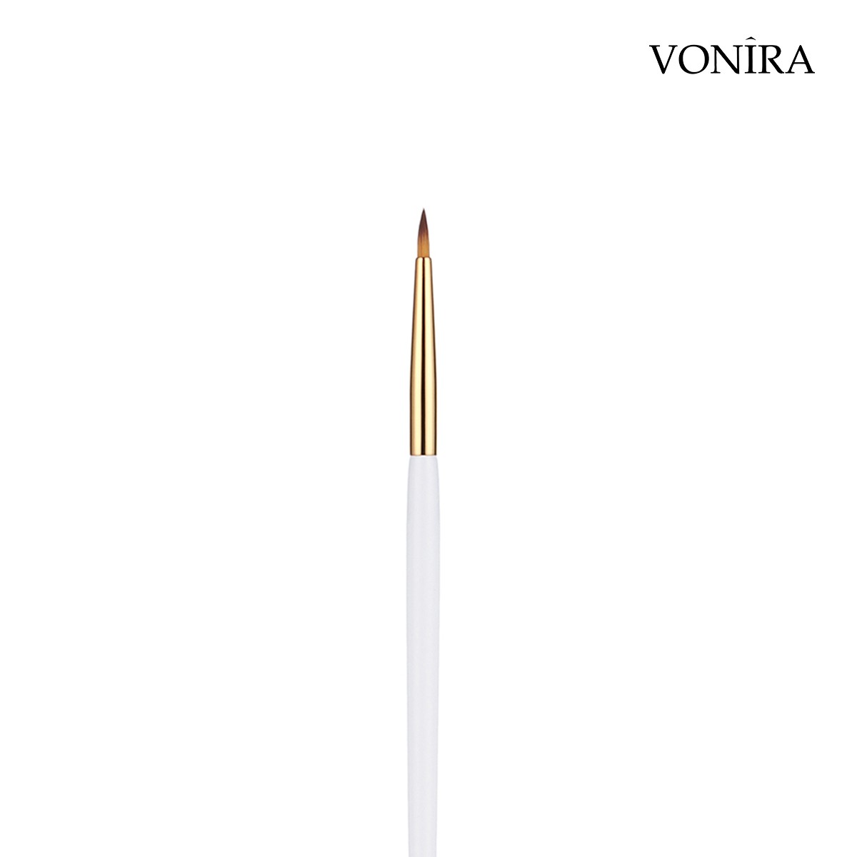 Best Manufacturer Vonira Beauty Direct Wholesale Fine Eye Liner Makup Brush With Gold Copper Ferrule