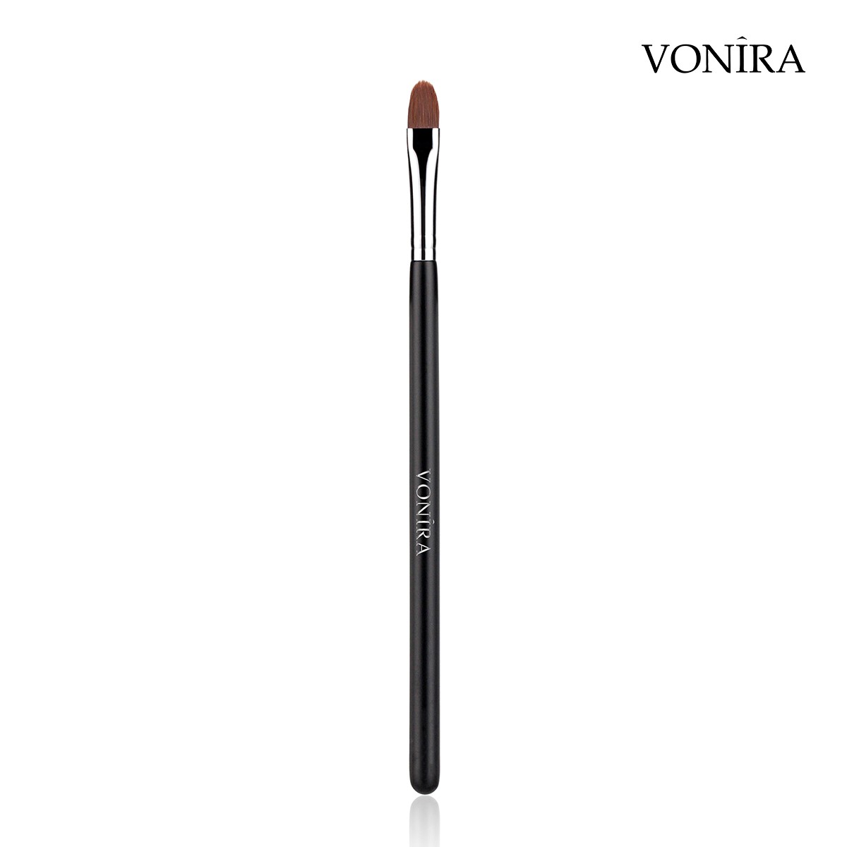 Best Manufacturer Vonira Beauty Large Makeup Lip Cream Eyeshadow Concealer Brush With Silver Copper Ferrule Black Handle Custom Private Label Service
