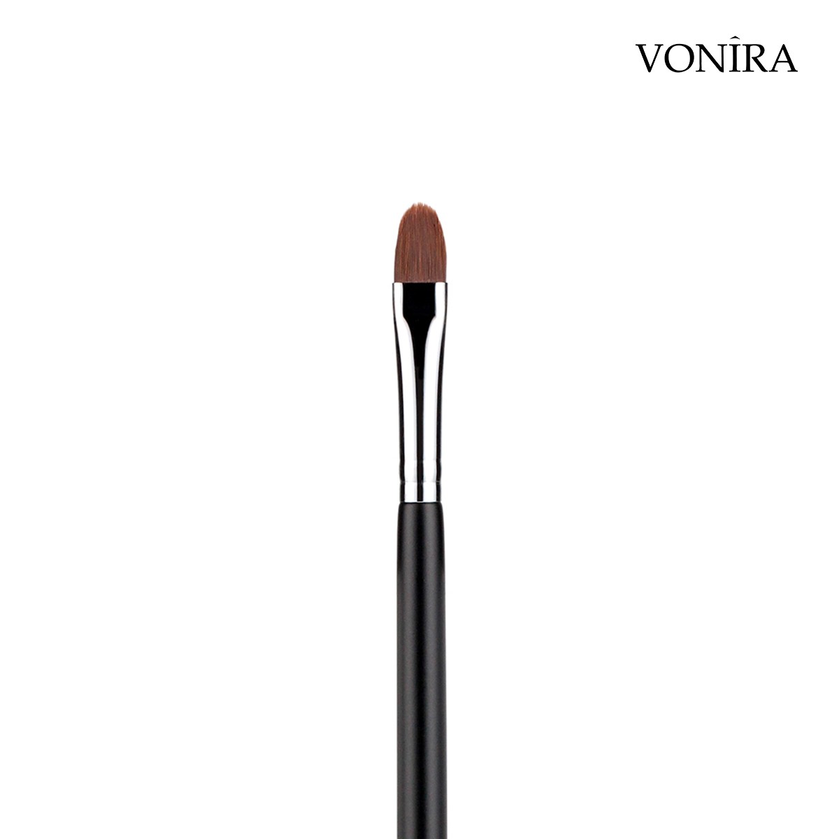 Best Manufacturer Vonira Beauty Large Makeup Lip Cream Eyeshadow Concealer Brush With Silver Copper Ferrule Black Handle Custom Private Label Service