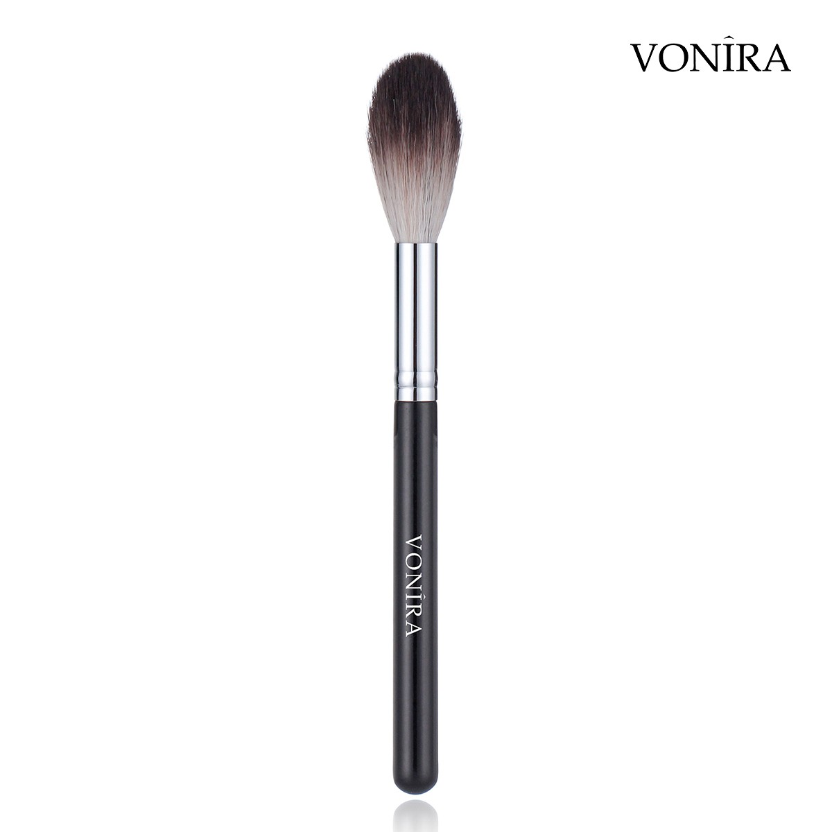 Vonira Beauty Professional Blending Brush Black Long Handle Soft Pro Face Blender Highlither Makeup Powder Brush Custom Private Logo