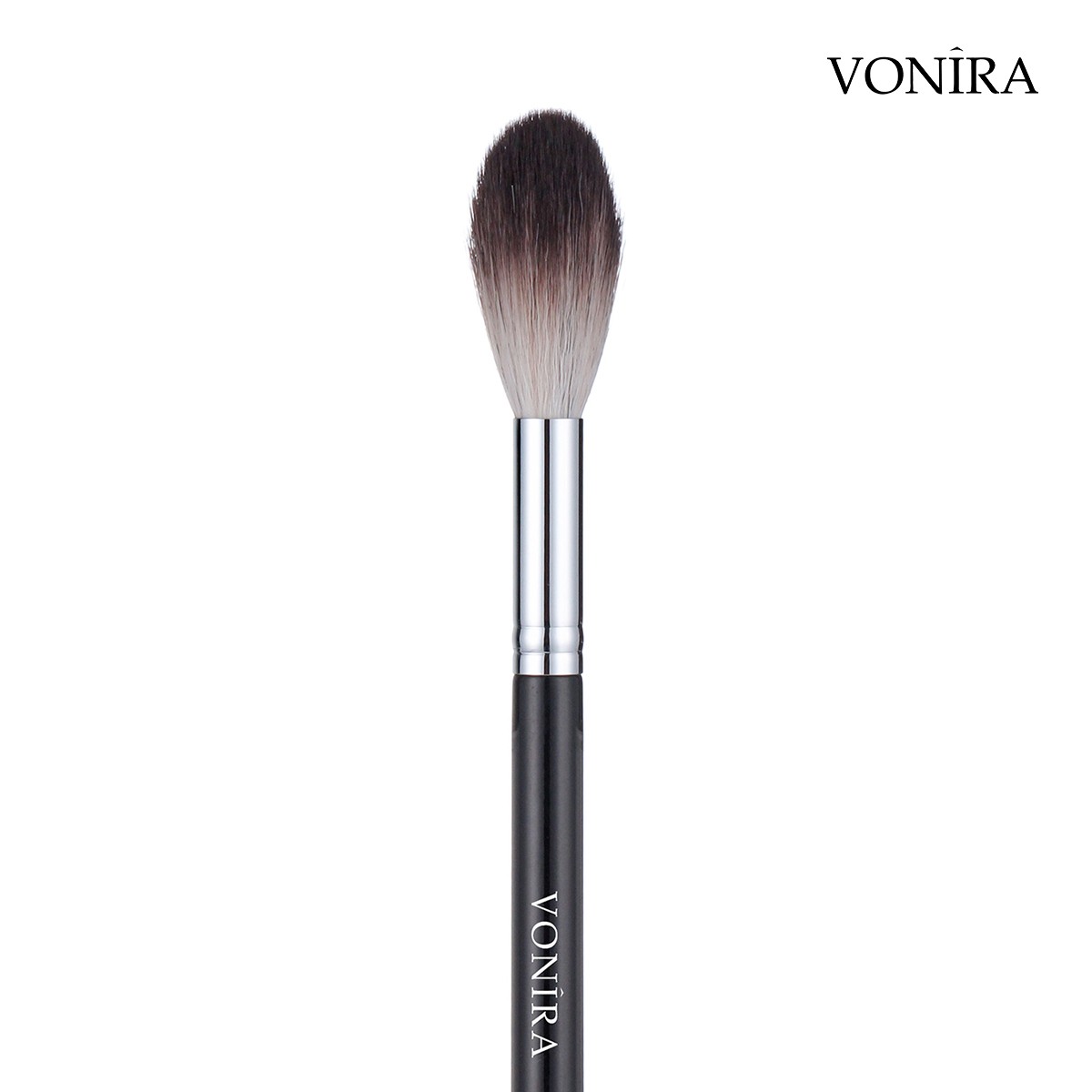 Vonira Beauty Professional Blending Brush Black Long Handle Soft Pro Face Blender Highlither Makeup Powder Brush Custom Private Logo