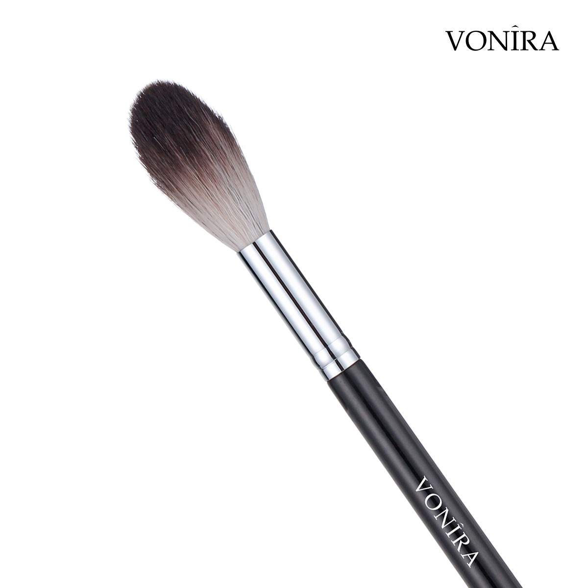 Vonira Beauty Professional Blending Brush Black Long Handle Soft Pro Face Blender Highlither Makeup Powder Brush Custom Private Logo