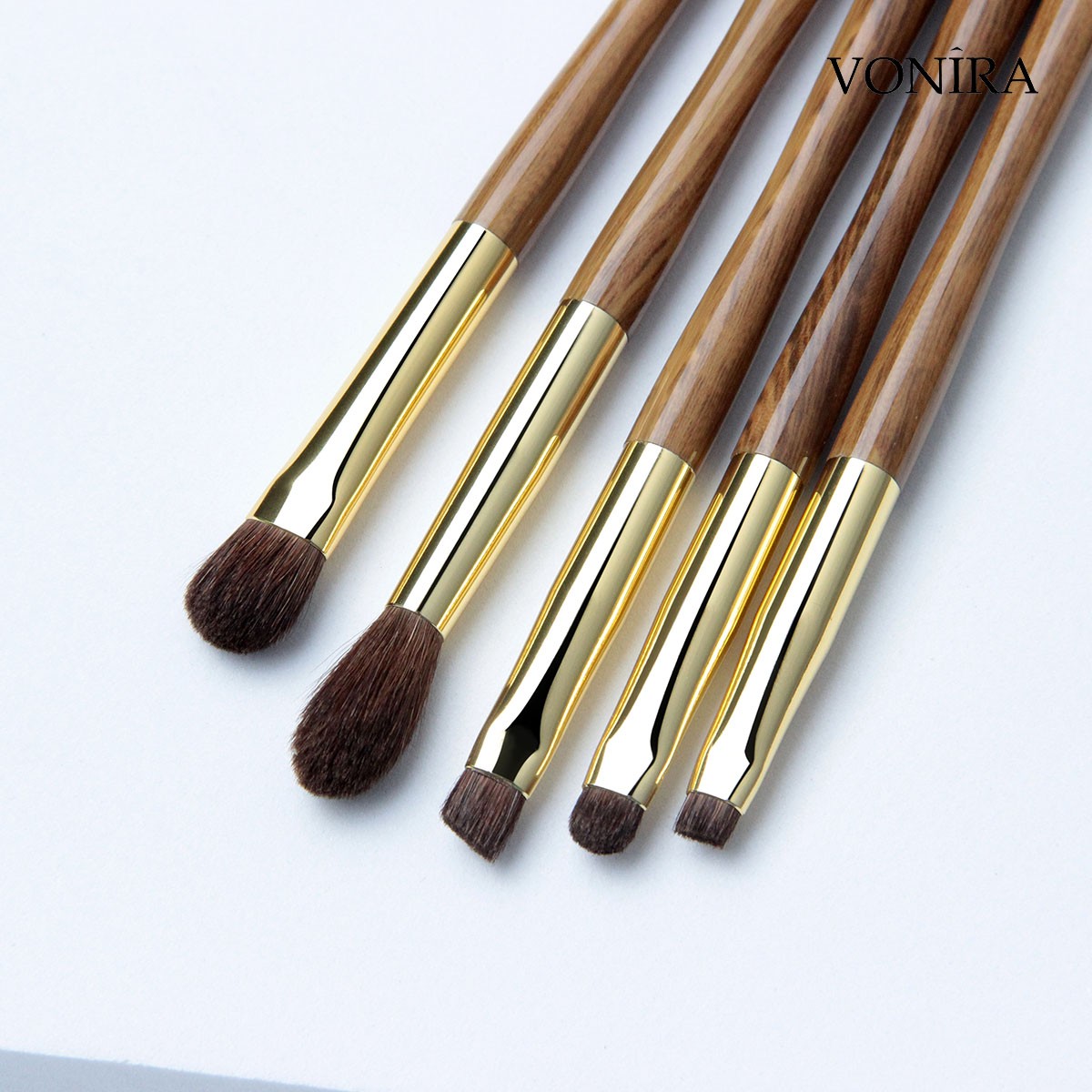 Vonira Beauty Luxury 8 Pieces Make up Brushes Synthetic Vegan Professional Makeup Brush Set Private Label Brochas De Maquillage