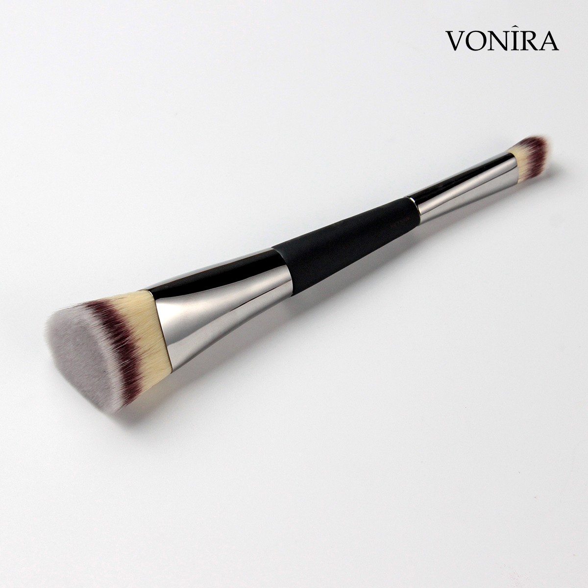 Vonira Beauty Wholesale Custom Private Label Luxurious Double Ended Triangle Artist Foundation Concealer Brush