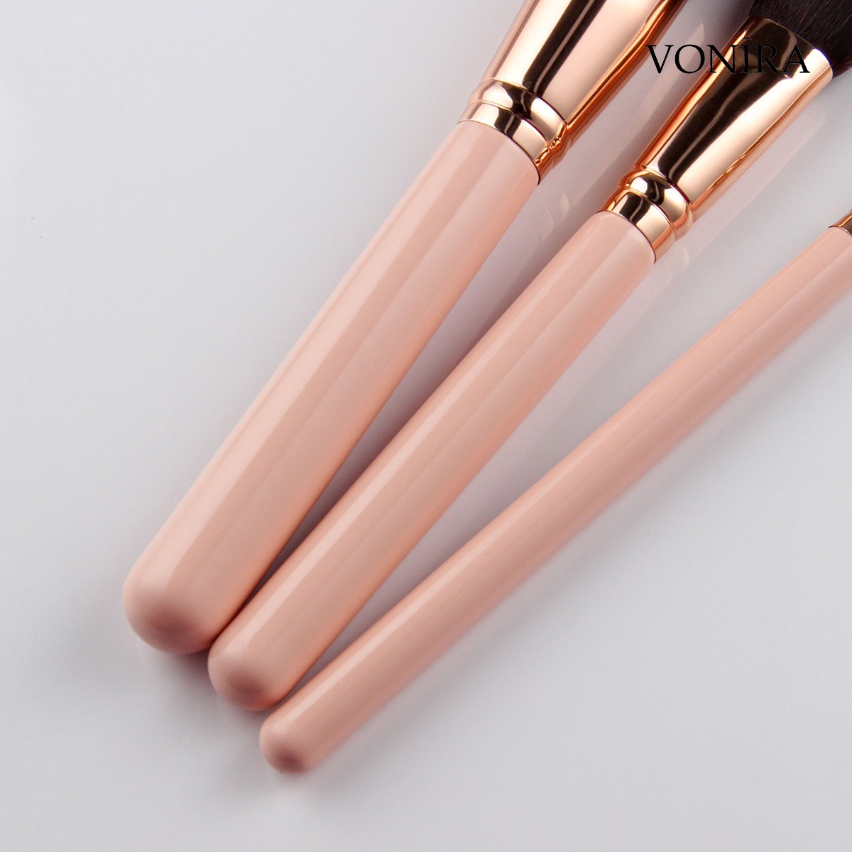 Vonira Custom Private Label Full Artist Luxury Professional Nude Pink 28 Pieces Makeup Brush Set With Low Moq OEM ODM Make up Brushes