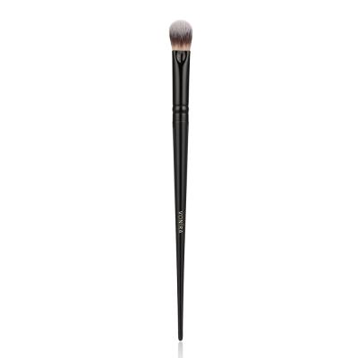 Vonira Beauty Custom Private Label Handmade Makeup Concealer Eyeshadow Blending Brush With Black Aluminum Ferrule Birch Slim Handle 