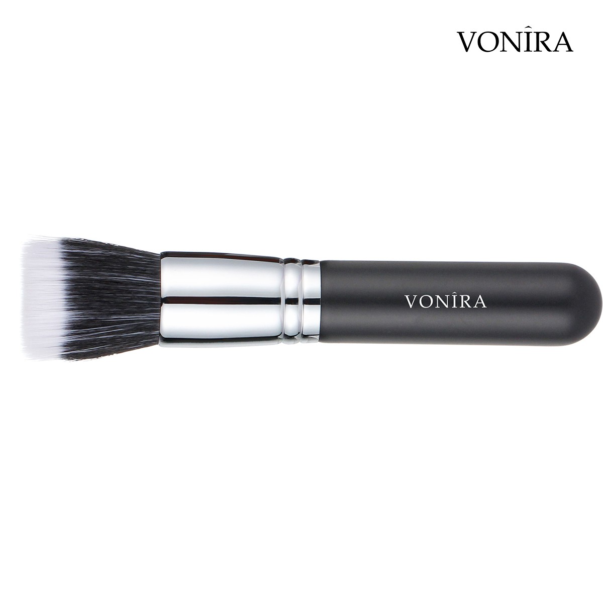 Vonira Beauty Custom Private Label Luxury Air Brush Large Duo Fiber Flat Buffering Stippling Brush