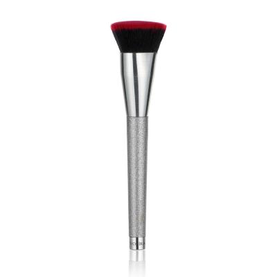 Custom Private Label Make up Cosmetic Brushes Vonira Silver Glitter Heart Shape Foundation Brush