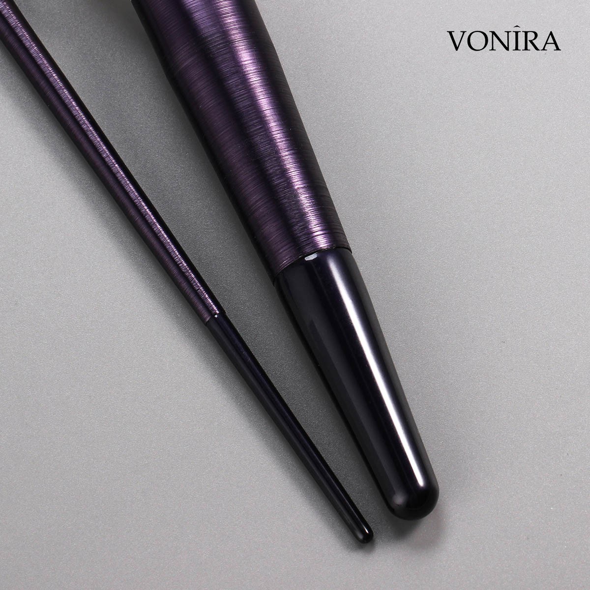 Vonira Custom Private Label OEM ODM High End Luxury Best Price 7 Pcs Purple Cosmetic Brushes Manufacturer China Makeup Brush Set