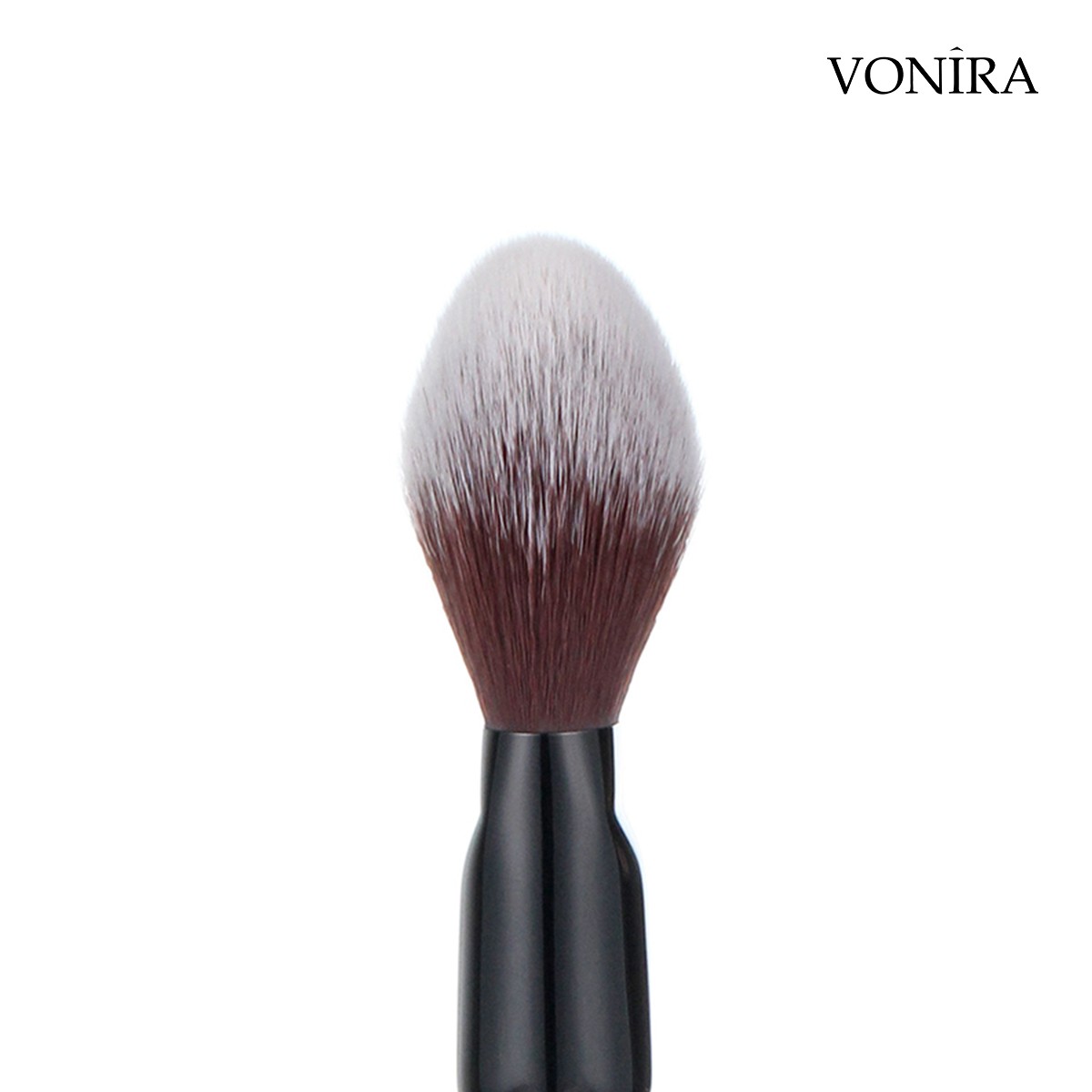 Vonira Beauty Custom Wholesale Hot Selling Perfectly Face Finishing Powder Bronzer Brush With Matte Black Copper Ferrule OEM ODM Logo