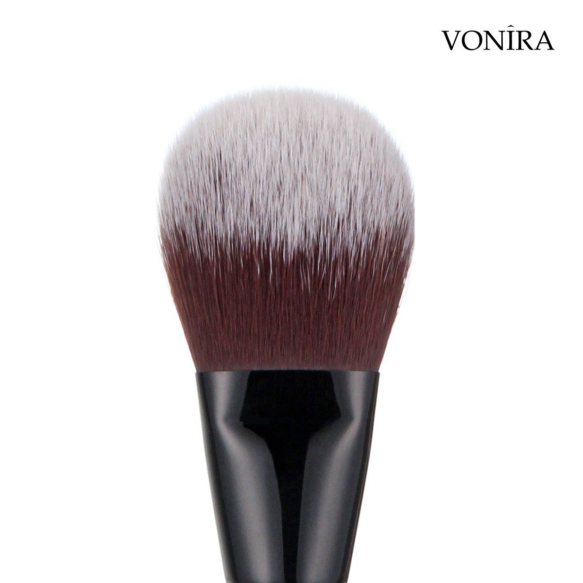 Vonira Beauty Custom Wholesale Hot Selling Perfectly Face Finishing Powder Bronzer Brush With Matte Black Copper Ferrule OEM ODM Logo