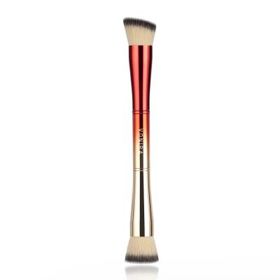 Vonira Double Ended Flat Angled & Flat Top Foundation Makeup Airbrush Buffering Contour Brushes With Private Label OEM Service