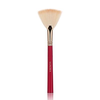 Vonira Beauty Essential Pro Face Synthetic Fan Powder Highlighting Cosmetic Brush OEM ODM Make up Brushes