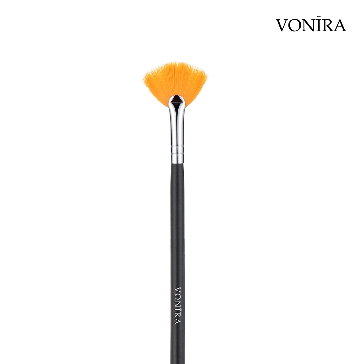 Vonira Beauty Large Eye Lash Fan Makeup Brush Facial Taklon Hair Skin Peeling Treatment Fan Mask Brush