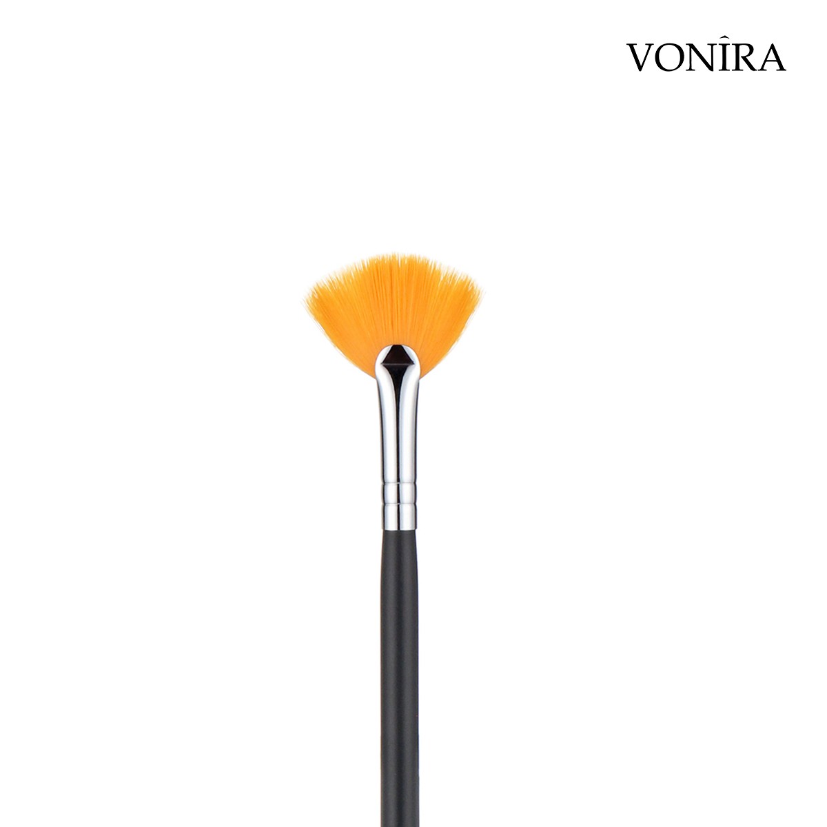 Vonira Beauty Large Eye Lash Fan Makeup Brush Facial Taklon Hair Skin Peeling Treatment Fan Mask Brush
