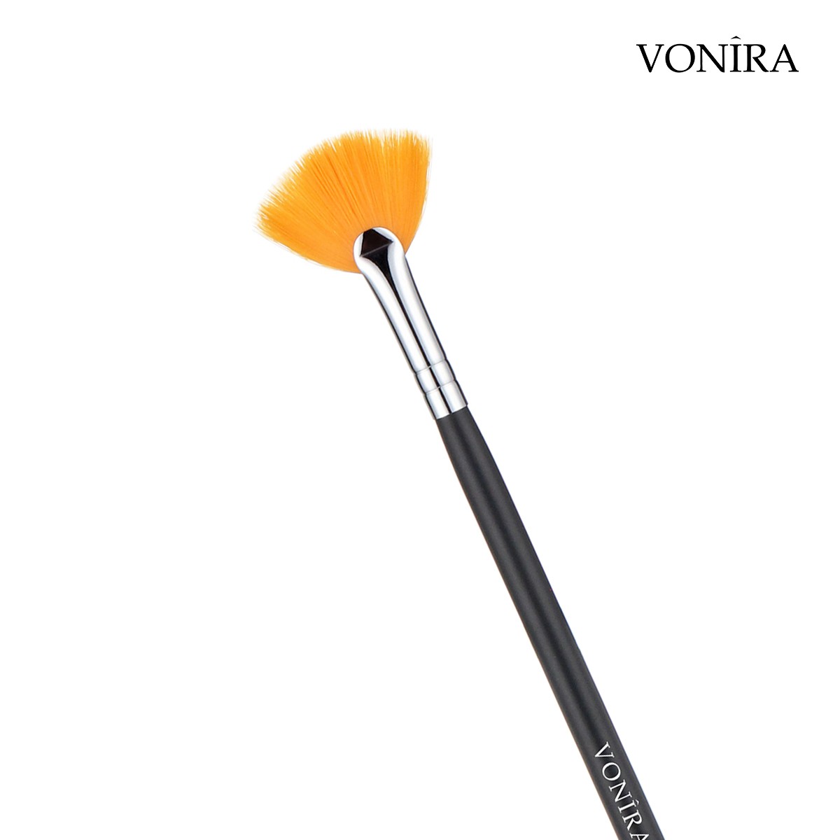 Vonira Beauty Large Eye Lash Fan Makeup Brush Facial Taklon Hair Skin Peeling Treatment Fan Mask Brush