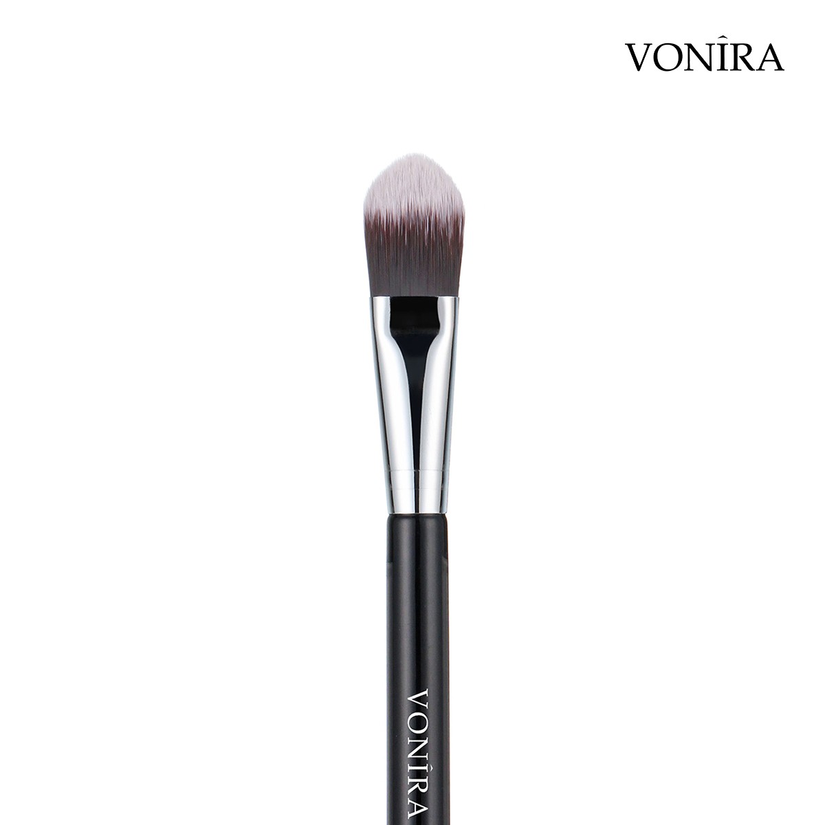 Vonira Beauty Wholesale Luxury Flat Foundation Makeup Brush 100% Cruelty Free Vegan Fiber Taklon Custom Private Label - Image 1
