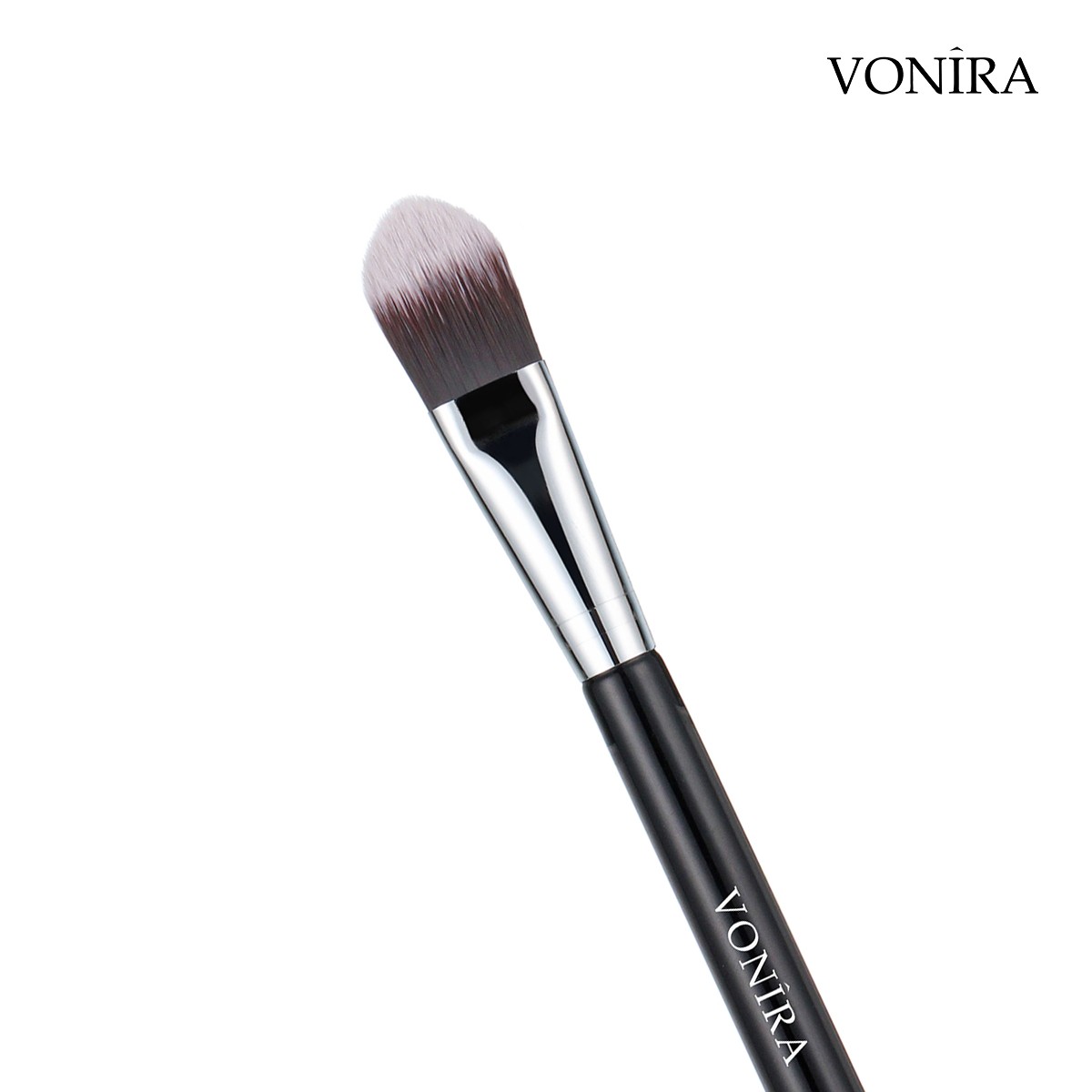 Vonira Beauty Wholesale Luxury Flat Foundation Makeup Brush 100% Cruelty Free Vegan Fiber Taklon Custom Private Label - Image 3