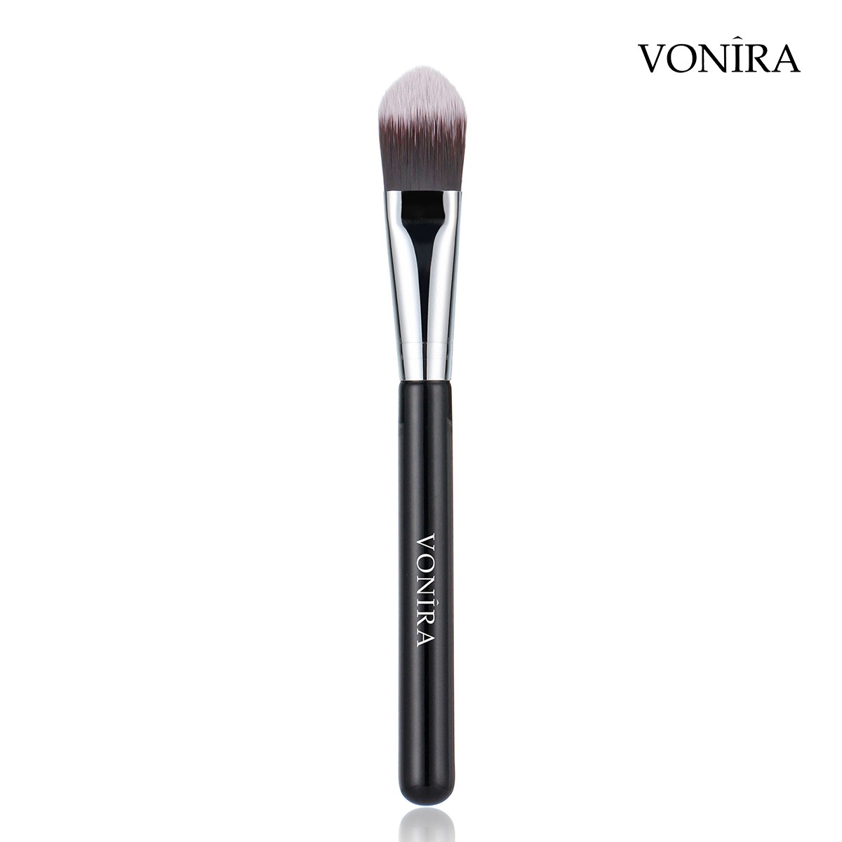 Vonira Beauty Wholesale Luxury Flat Foundation Makeup Brush 100% Cruelty Free Vegan Fiber Taklon Custom Private Label - Image 4