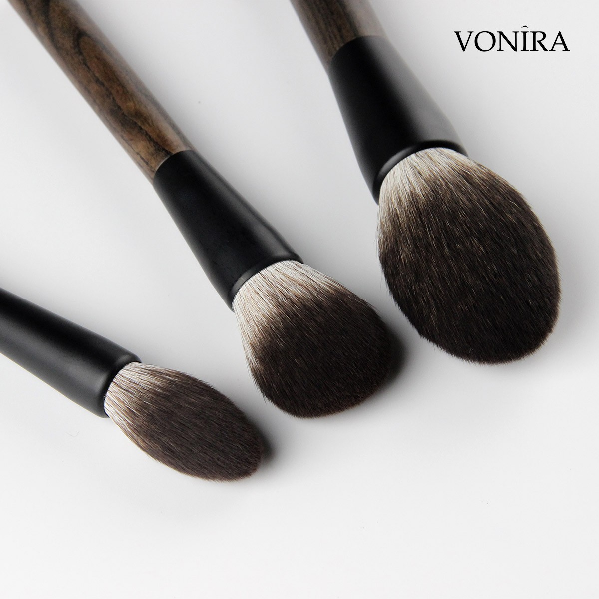 Vonira Beauty Factory High Grade Sustainable Vegan Cruelty Free Corn Fiber Synthetic Private Label Essential Makeup Brush Kit